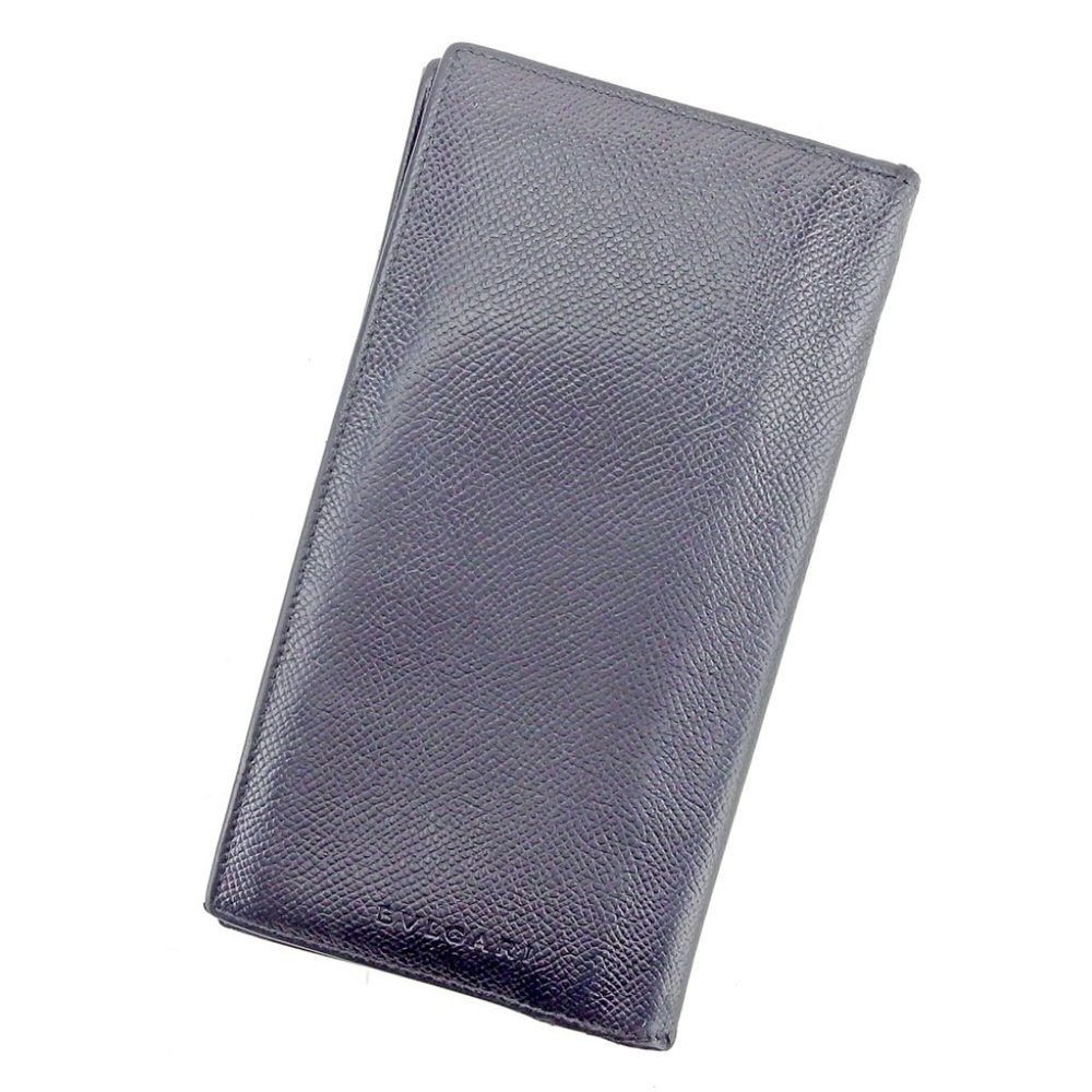 AUTH Bulgari length wallet Classico Black Men's